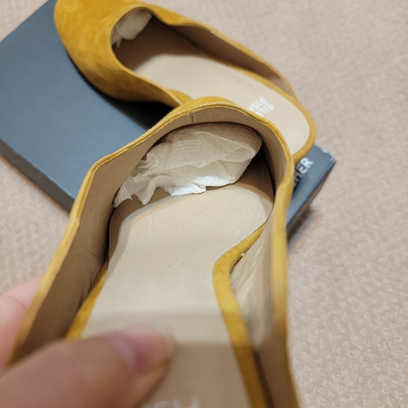 Eileen Fisher Brief Suede Mule New Elegant Mustard Tan Size 8 With Box $195‎ - Picture 8 of 11